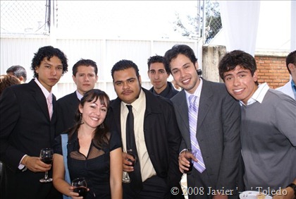 Hugo, Antonia, Antonio, yo, Octavio, Beto, César