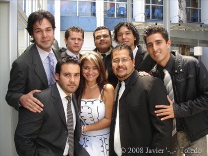 Beto, Daniel, Antonio, Nory, yo, Ricardo, Hugo, Octavio