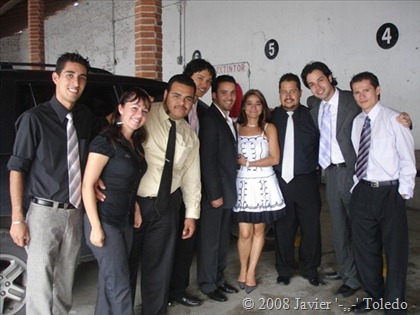 Octavio, Antonia, yo, Hugo, Daniel, Nory, Ricardo, Beto, Antonio