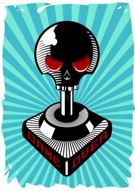 vintage-joystick-skull-retro-game-controller-vector-illustration-arcade-video-games-poster-vintage-joystick-skull-arcade-140309631